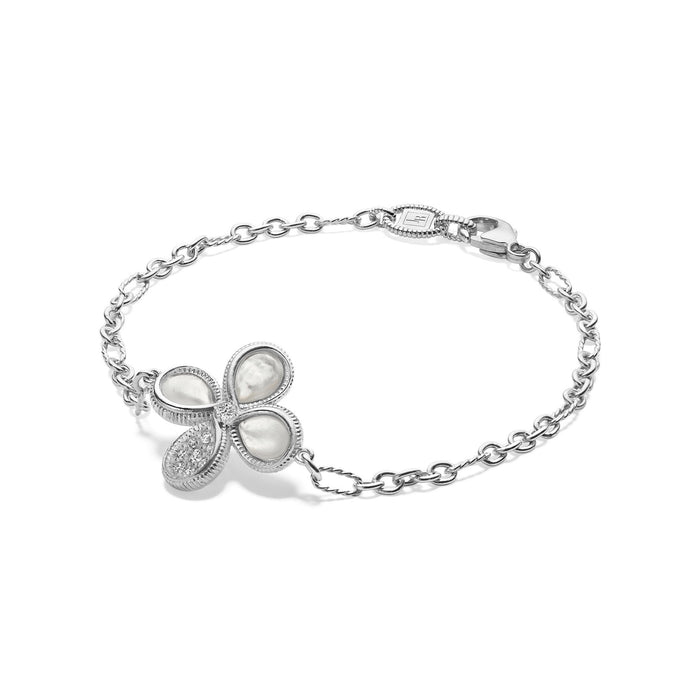 Jardin Bracelet with Mother of Pearl and Diamonds