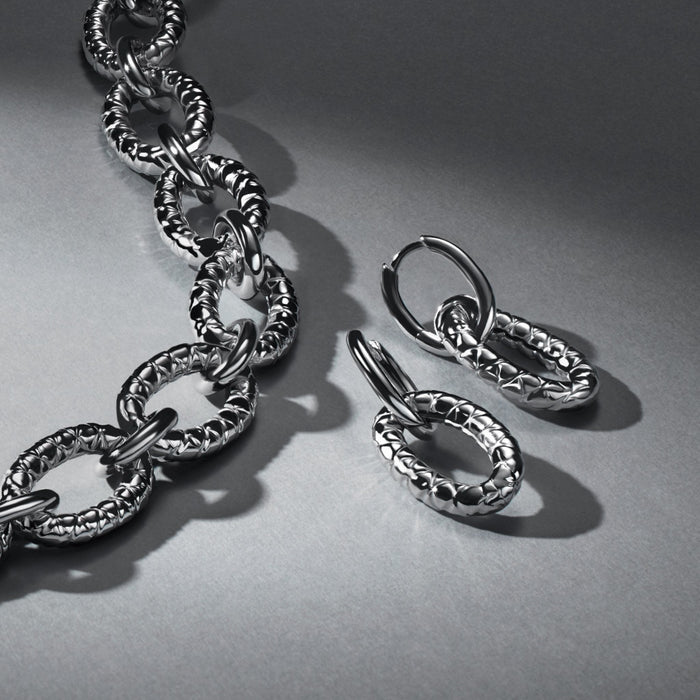 Max Textured Door Knocker Earrings