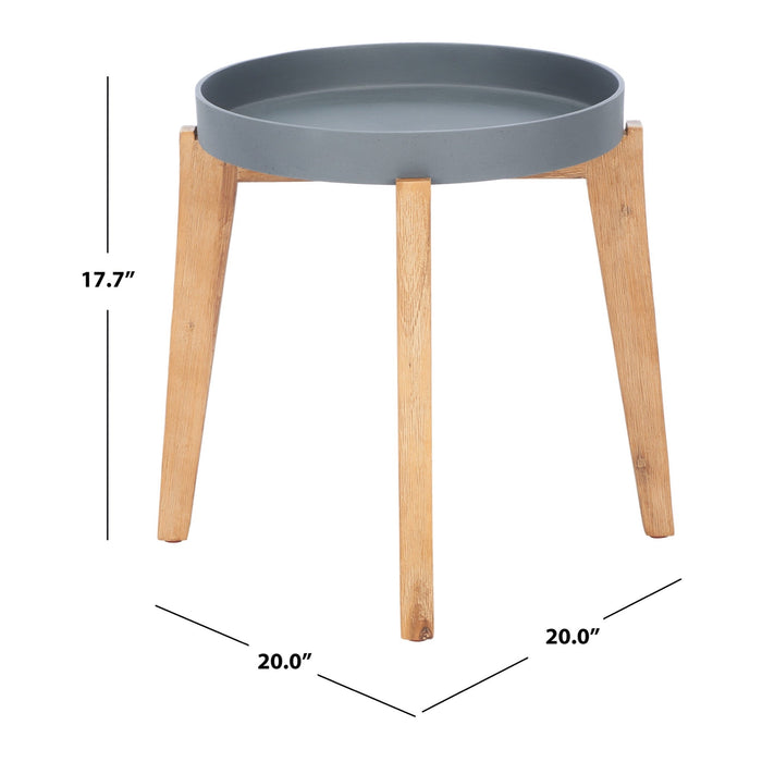 Natural And Grey Menria Side Table