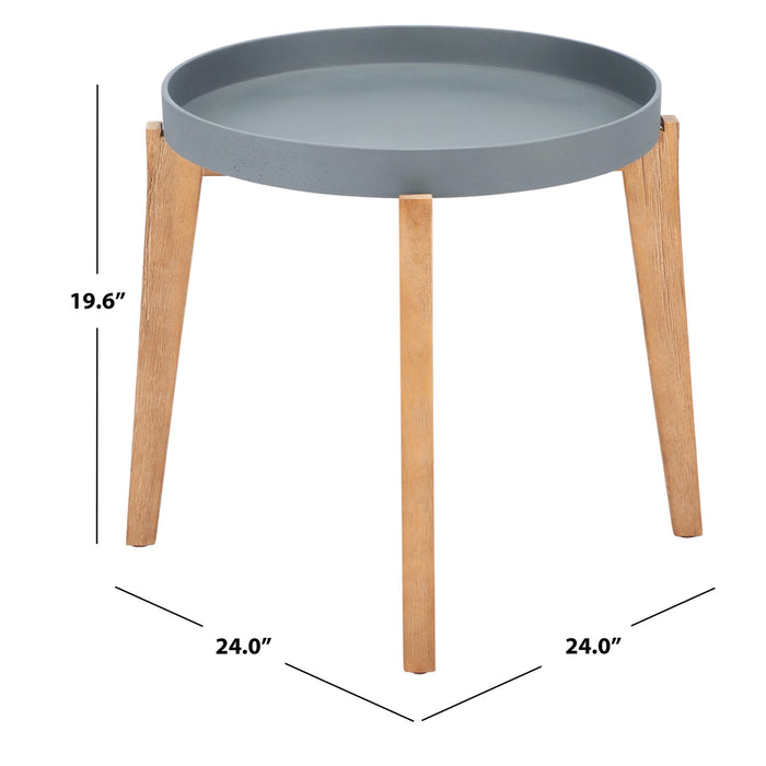 Natural And Grey Charlen Side Table
