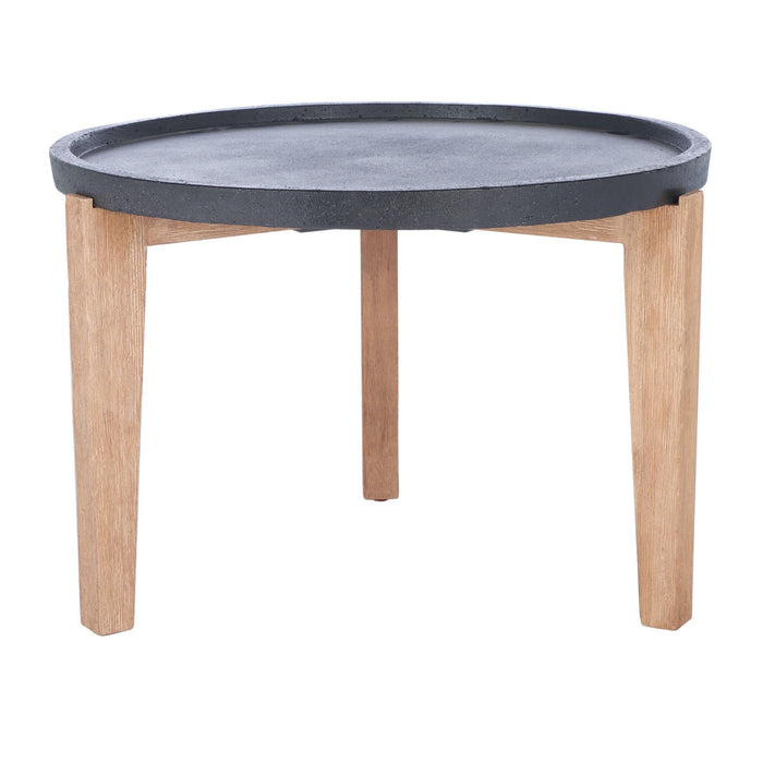 Natural and Black Valton Side Table