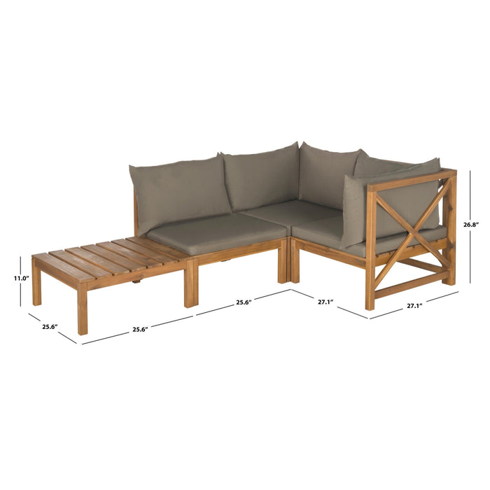 Natural And Taupe Lynwood Modular Outdoor Sectional