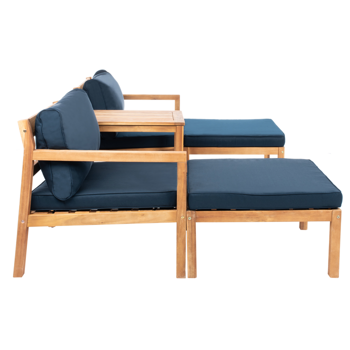 Navy & Natural Pratia Outdoor Set