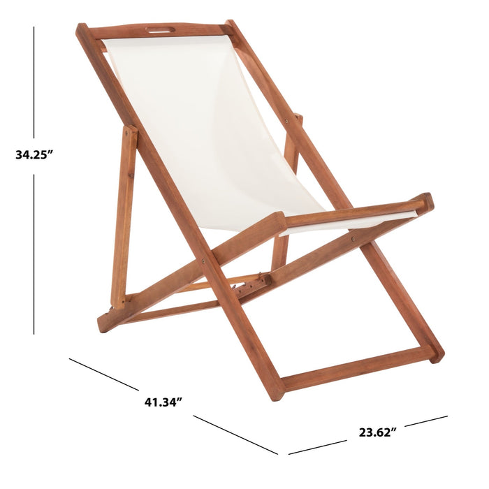 Natural And Beige Loren Sling Chair