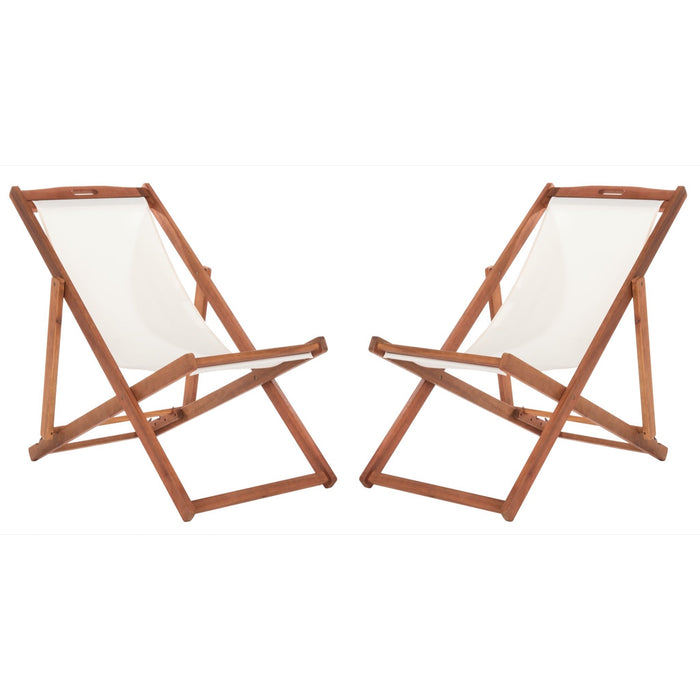 Natural And Beige Loren Sling Chair