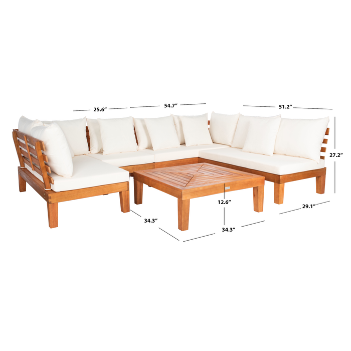 Natural & Beige Granton Living Set