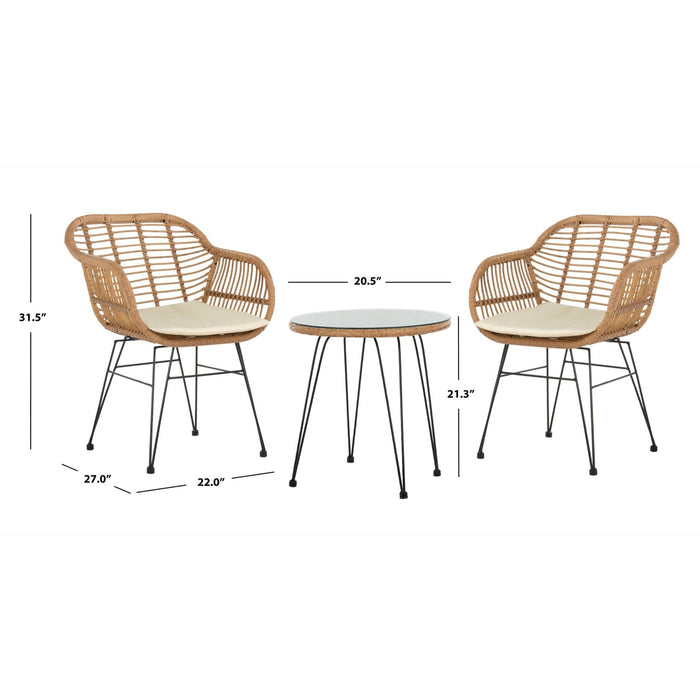 Natural And White Alton Outdoor Set