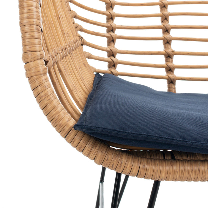 Natural And Navy Cushion Alton Lounge Set