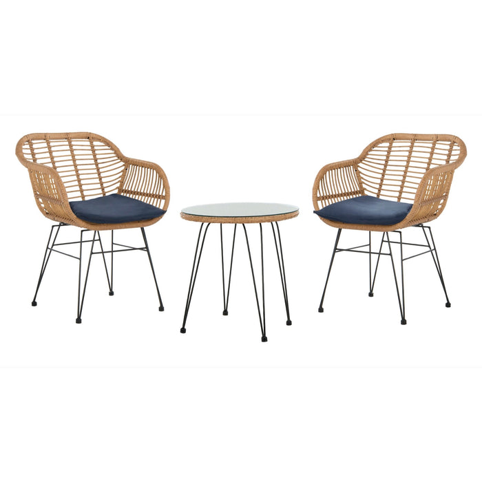 Natural And Navy Cushion Alton Lounge Set