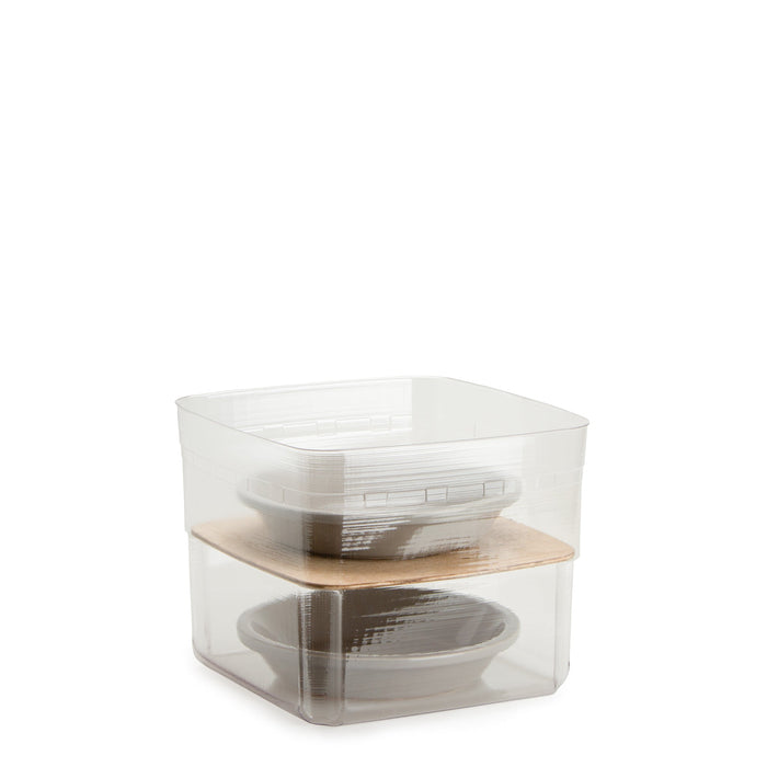 Light Brown Two Pie Basket Set with Free Protector & Riser