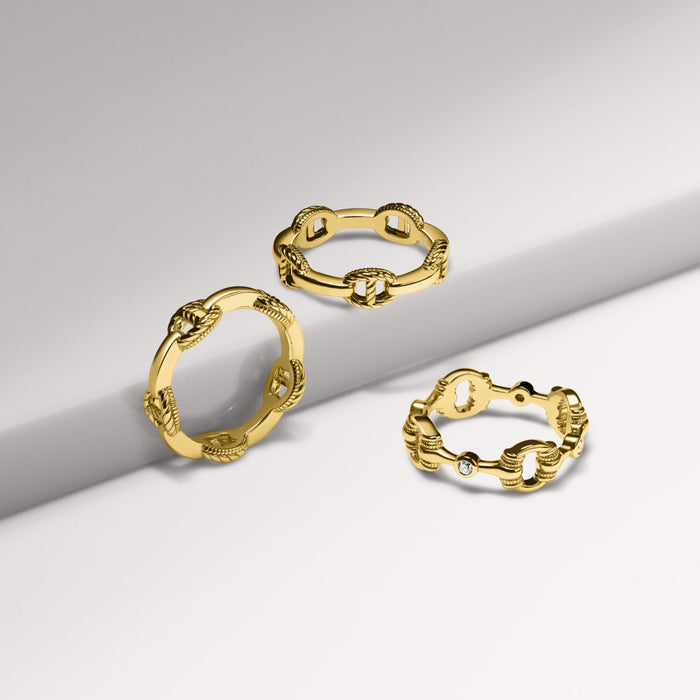 Vienna Stack Ring in 18K